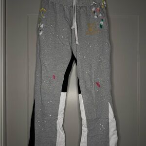 Gallery Dept Gray Sweatpants with Colorful Accents